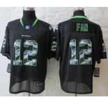 nike nfl jerseys seattle seahawks #12 fan black[Elite united sideline]