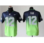 nike nfl jerseys seattle seahawks #12 fan blue-green[Elite drift fashion][second version]