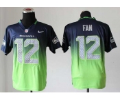 nike nfl jerseys seattle seahawks #12 fan blue-green[Elite drift fashion][second version]