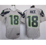 nike nfl jerseys seattle seahawks #18 sidney rice grey[Elite]