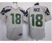 nike nfl jerseys seattle seahawks #18 sidney rice grey[Elite]