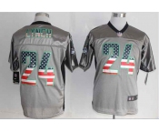 nike nfl jerseys seattle seahawks #24 lynch grey[Elite USA Flag Fashion shadow]