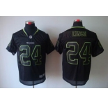 nike nfl jerseys seattle seahawks #24 marshawn lynch black[Elite lights out]