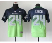 nike nfl jerseys seattle seahawks #24 marshawn lynch blue-green[Elite drift fashion][second version]