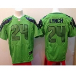 nike nfl jerseys seattle seahawks #24 marshawn lynch green[Elite]