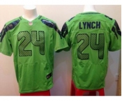 nike nfl jerseys seattle seahawks #24 marshawn lynch green[Elite]