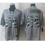 nike nfl jerseys seattle seahawks #24 marshawn lynch grey[Elite united sideline]