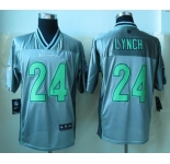 nike nfl jerseys seattle seahawks #24 marshawn lynch grey[Elite vapor]