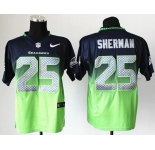 nike nfl jerseys seattle seahawks #25 sherman blue-green[Elite drift fashion][second version]