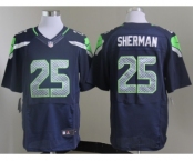 nike nfl jerseys seattle seahawks #25 sherman blue[Elite]