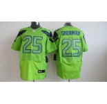 nike nfl jerseys seattle seahawks #25 sherman green[Elite]