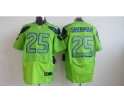 nike nfl jerseys seattle seahawks #25 sherman green[Elite]