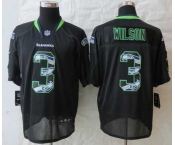 nike nfl jerseys seattle seahawks #3 wilson black[Elite united sideline]