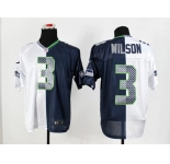 nike nfl jerseys seattle seahawks #3 wilson blue-white[Elite split]