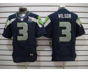 nike nfl jerseys seattle seahawks #3 wilson blue[Elite 50th Patch]