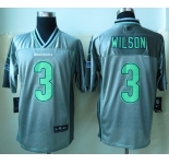 nike nfl jerseys seattle seahawks #3 wilson grey[Elite vapor]