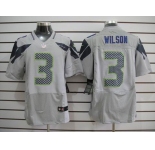 nike nfl jerseys seattle seahawks #3 wilson grey[Elite]