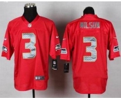 nike nfl jerseys seattle seahawks #3 wilson red[Elite]