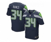 nike nfl jerseys seattle seahawks #34 rawls blue[Elite]