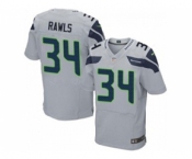 nike nfl jerseys seattle seahawks #34 rawls grey[Elite]