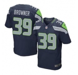 nike nfl jerseys seattle seahawks #39 browner blue[Elite]