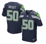 nike nfl jerseys seattle seahawks #50 wright blue[Elite]