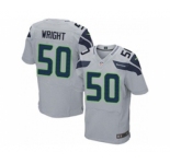 nike nfl jerseys seattle seahawks #50 wright grey[Elite]
