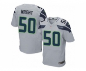nike nfl jerseys seattle seahawks #50 wright grey[Elite]