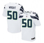 nike nfl jerseys seattle seahawks #50 wright white[Elite]