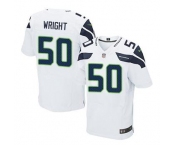 nike nfl jerseys seattle seahawks #50 wright white[Elite]