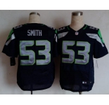 nike nfl jerseys seattle seahawks #53 smith blue[Elite]