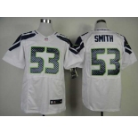 nike nfl jerseys seattle seahawks #53 smith white[Elite]