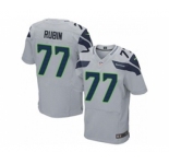 nike nfl jerseys seattle seahawks #77 ahtyba rubin grey[Elite]