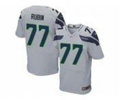 nike nfl jerseys seattle seahawks #77 ahtyba rubin grey[Elite]