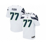 nike nfl jerseys seattle seahawks #77 ahtyba rubin white[Elite]