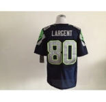 nike nfl jerseys seattle seahawks #80 largent blue[Elite]