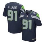 nike nfl jerseys seattle seahawks #91 clemons blue[Elite]