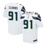 nike nfl jerseys seattle seahawks #91 clemons white[Elite]