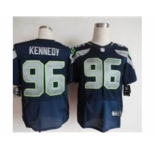 nike nfl jerseys seattle seahawks #96 kennedy blue[Elite]