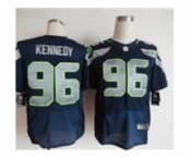 nike nfl jerseys seattle seahawks #96 kennedy blue[Elite]