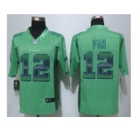 2015 New Nike Seattle Seahawks #12 Fan Green Strobe Jerseys[Limited]