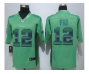 2015 New Nike Seattle Seahawks #12 Fan Green Strobe Jerseys[Limited]