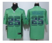 2015 New Nike Seattle Seahawks #25 Sherman Green Strobe Jerseys[Limited]