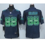 2015 New Nike Seattle Seahawks #88 Graham Navy Blue Strobe Jerseys[Limited]