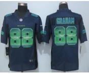 2015 New Nike Seattle Seahawks #88 Graham Navy Blue Strobe Jerseys[Limited]