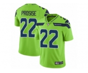 Men Nike Seattle Seahawks #22 C. J. Prosise Vapor Untouchable Limited Green NFL Jersey
