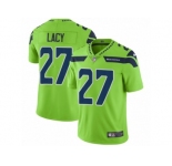 Men Nike Seattle Seahawks #27 Eddie Lacy Vapor Untouchable Limited Green NFL Jerseys