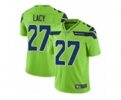 Men Nike Seattle Seahawks #27 Eddie Lacy Vapor Untouchable Limited Green NFL Jerseys