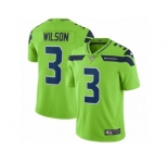 Men Nike Seattle Seahawks #3 Russell Wilson Vapor Untouchable Limited Green NFL Jersey