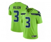 Men Nike Seattle Seahawks #3 Russell Wilson Vapor Untouchable Limited Green NFL Jersey